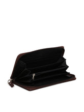 Load image into Gallery viewer, Teakwood Genuine Leather Women Wallet - Brown