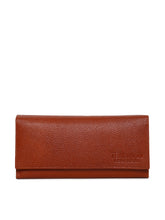 Load image into Gallery viewer, Teakwood Genuine Leather Women Wallet - Tan