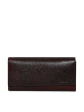 Load image into Gallery viewer, Teakwood Genuine Leather Women Wallet - Brown