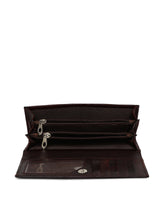 Load image into Gallery viewer, Teakwood Genuine Leather Women Wallet - Brown