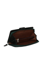 Load image into Gallery viewer, Teakwood Genuine Leather Women Wallet - Olive