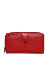 Load image into Gallery viewer, Teakwood Genuine Leather Women Wallet - Red