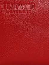 Load image into Gallery viewer, Teakwood Genuine Leather Women Wallet - Red
