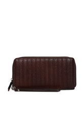 Load image into Gallery viewer, Teakwood Genuine Leather Women Wallet - Brown