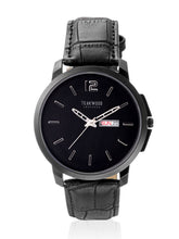 Load image into Gallery viewer, Teakwood leather Black Men Analog Watch