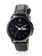 Load image into Gallery viewer, Teakwood leather Black Men Analog Watch