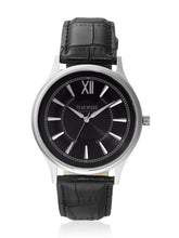 Load image into Gallery viewer, Teakwood leather Silver Men Analog Watch