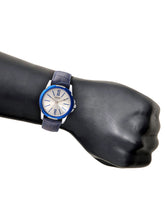 Load image into Gallery viewer, Teakwood leather Blue Men Analog Watch