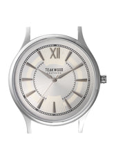 Load image into Gallery viewer, Teakwood leather Silver Men Analog Watch