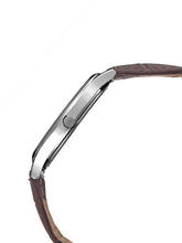 Load image into Gallery viewer, Teakwood leather Silver Men Analog Watch