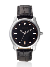 Load image into Gallery viewer, Teakwood leather Silver Men Analog Watch