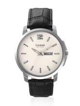 Load image into Gallery viewer, Teakwood leather Silver Men Analog Watch