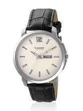 Load image into Gallery viewer, Teakwood leather Silver Men Analog Watch