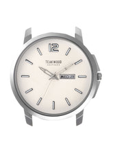 Load image into Gallery viewer, Teakwood leather Silver Men Analog Watch