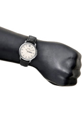 Load image into Gallery viewer, Teakwood leather Silver Men Analog Watch