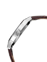 Load image into Gallery viewer, Teakwood leather Silver Men Analog Watch