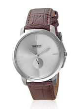Load image into Gallery viewer, Teakwood leather Silver Men Analog Watch