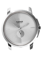 Load image into Gallery viewer, Teakwood leather Silver Men Analog Watch