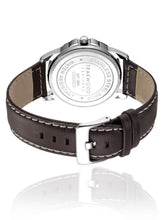 Load image into Gallery viewer, Teakwood leather Silver Men Analog Watch