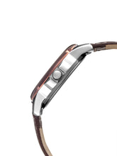 Load image into Gallery viewer, Teakwood leather Silver Men Analog Watch