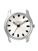 Load image into Gallery viewer, Teakwood leather Silver Men Analog Watch