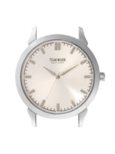 Load image into Gallery viewer, Teakwood leather Silver Men Analog Watch
