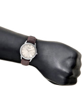 Load image into Gallery viewer, Teakwood leather Silver Men Analog Watch