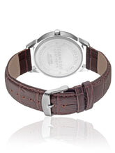 Load image into Gallery viewer, Teakwood leather Silver Men Analog Watch