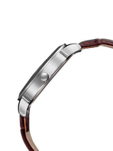 Load image into Gallery viewer, Teakwood leather Silver Men Analog Watch