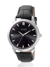 Load image into Gallery viewer, Teakwood leather Silver Men Analog Watch