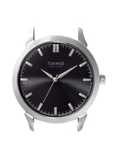 Load image into Gallery viewer, Teakwood leather Silver Men Analog Watch