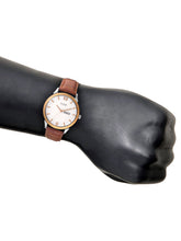 Load image into Gallery viewer, Teakwood leather Silver Men Analog Watch