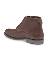 Load image into Gallery viewer, Teakwood Men Genuine Leather Mid top Derby Shoes
