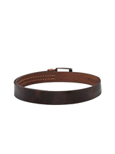 Load image into Gallery viewer, Teakwood Genuine Leather Brown Textured Belt - Clearance sale