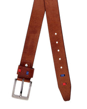 Load image into Gallery viewer, Teakwood Men Genuine Leather Black Solid Casual Belt