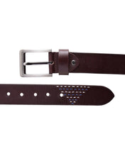 Load image into Gallery viewer, Teakwood Men Genuine Leather Black Solid Casual Belt