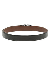Load image into Gallery viewer, Men Black Textured Leather Belt
