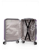 Load image into Gallery viewer, Teakwood Unisex Purple Trolley Bag - Small