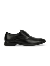 Load image into Gallery viewer, Teakwood Men Genuine Leather Black Solid Formal Derby