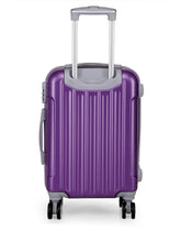 Load image into Gallery viewer, Teakwood Unisex Purple Trolley Bag - Small