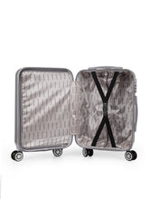 Load image into Gallery viewer, Teakwood Unisex Silver Trolley Bag - Small