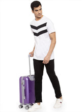 Load image into Gallery viewer, Teakwood Unisex Purple Trolley Bag - Small