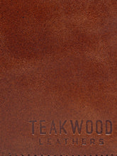 Load image into Gallery viewer, Teakwood Men Brown Solid Genuine Leather Zip Around Wallet