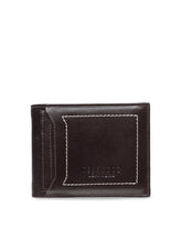 Load image into Gallery viewer, Teakwood Genuine Leather Men Coffee Brown Solid Two Fold Leather Wallet
