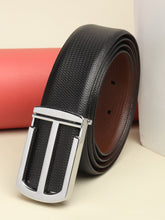 Load image into Gallery viewer, Teakwood Genuine Leather Black Belt