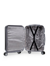 Load image into Gallery viewer, Teakwood Unisex Black Trolley Bag - Small