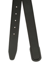 Load image into Gallery viewer, Men Black Textured Leather Belt