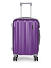 Load image into Gallery viewer, Teakwood Unisex Purple Trolley Bag - Small