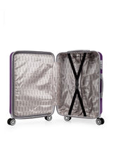 Load image into Gallery viewer, Teakwood Unisex Purple Trolley Bag - Large
