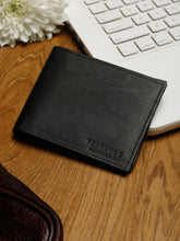 Load image into Gallery viewer, Men Black Solid Genuine Leather Money Clip Wallet